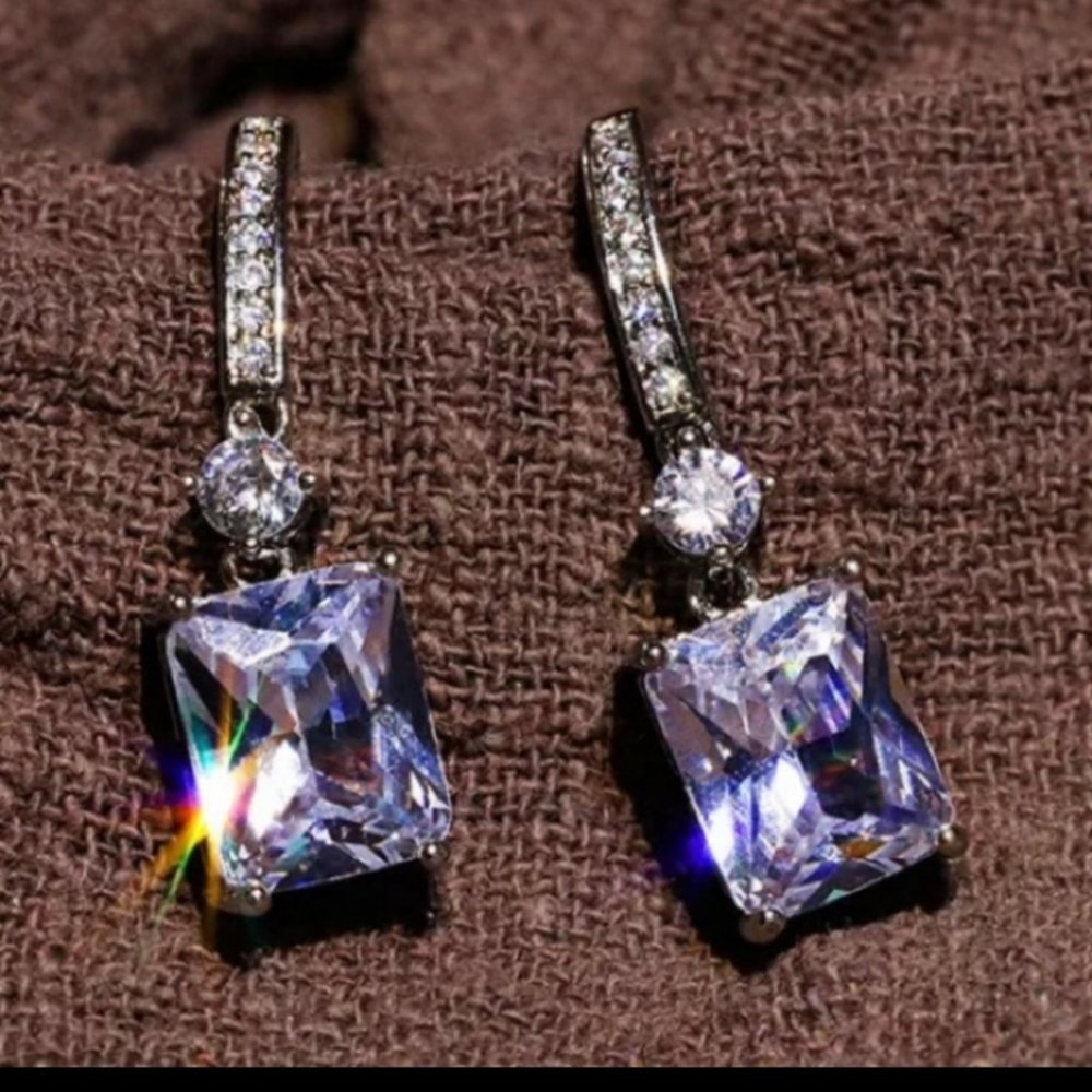 ***NWOT sterling silver drop earrings - Picture 3 of 5